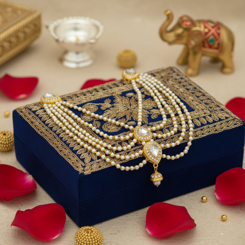 Heritage Pearl Drapes – Blouse Back Chain