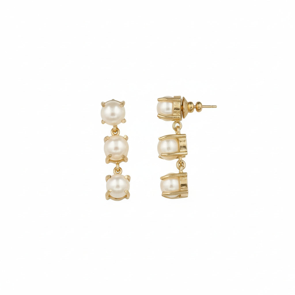 Pearl Cascade Drop Earrings