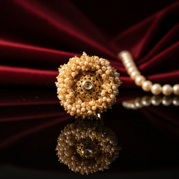 Vaidehi Pearl Cluster Ring