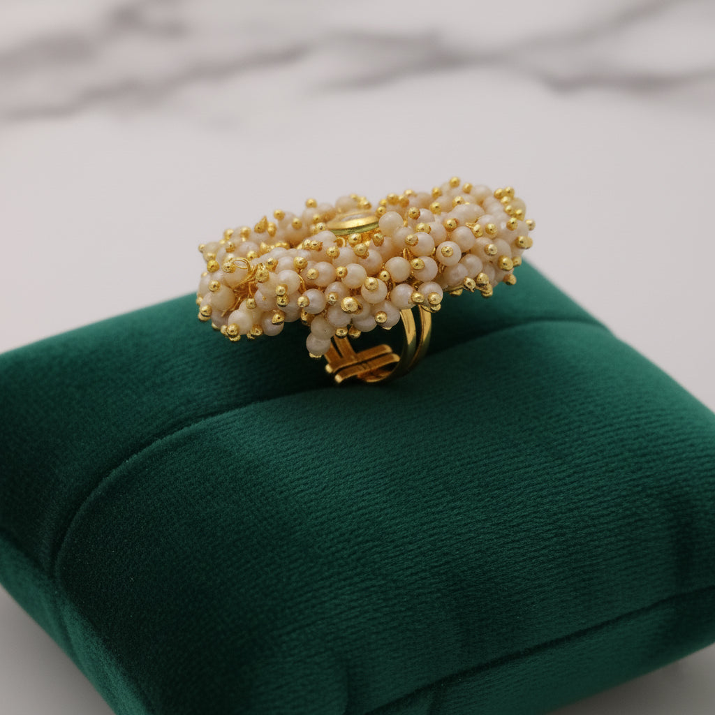 Vaidehi Pearl Cluster Ring