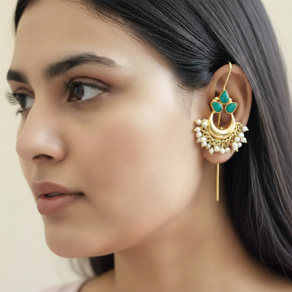 Celestia Cab-Stone Statement Earcuff