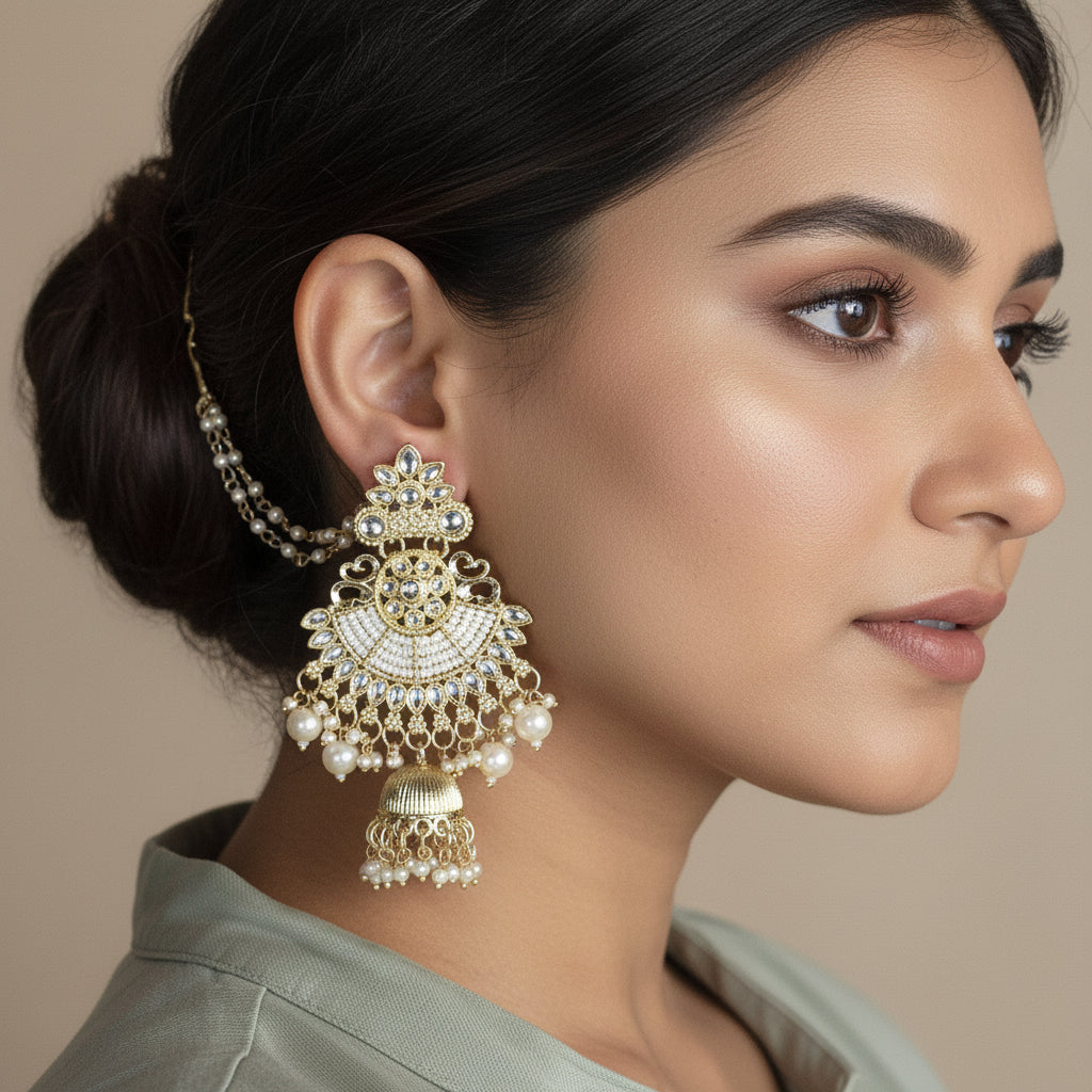 Nazaakat Royal Pearl Jhumka