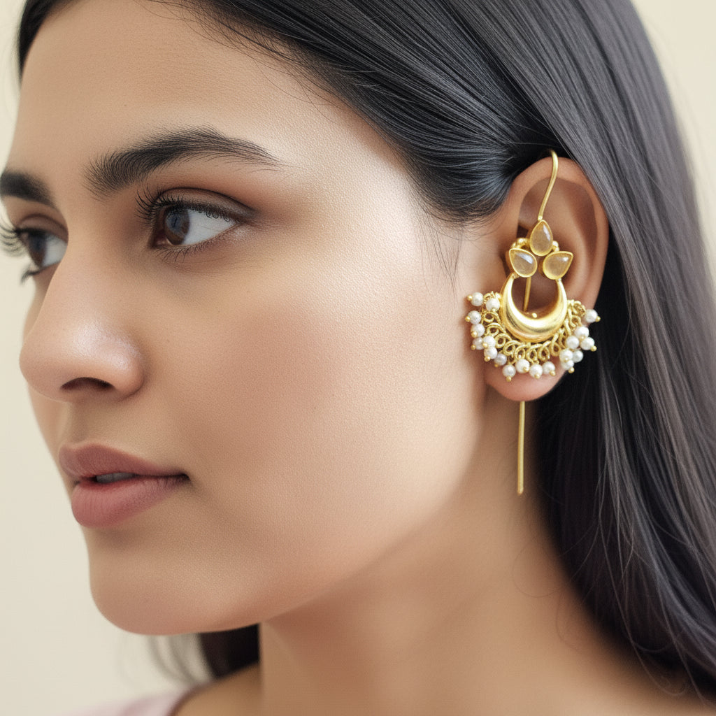 Celestia Cab-Stone Statement Earcuff