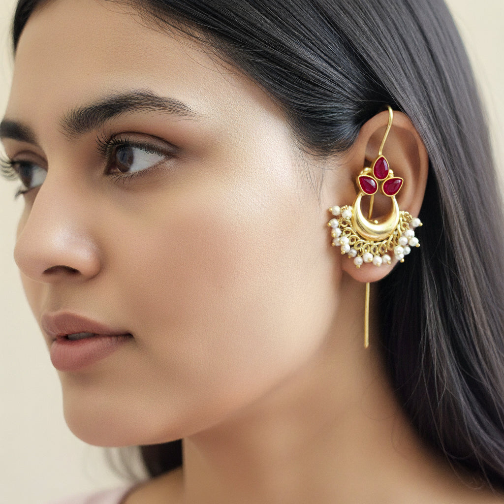 Celestia Cab-Stone Statement Earcuff