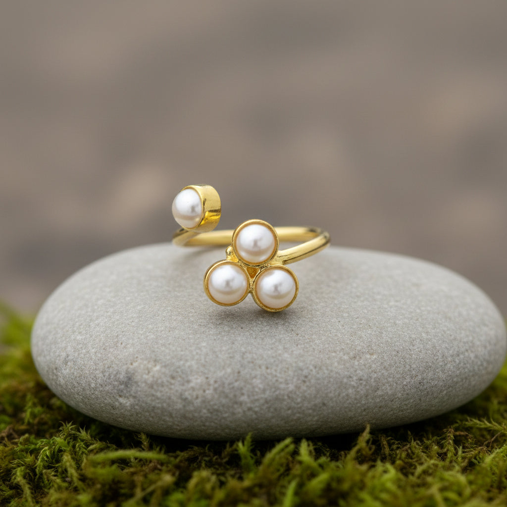 Lustre Bloom Pearl Ring