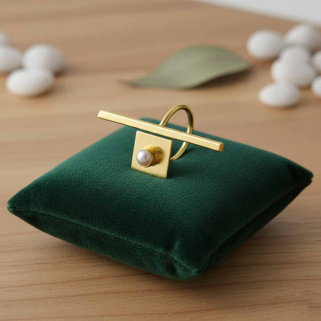 Axis Pearl Statement Ring (Adjustable)