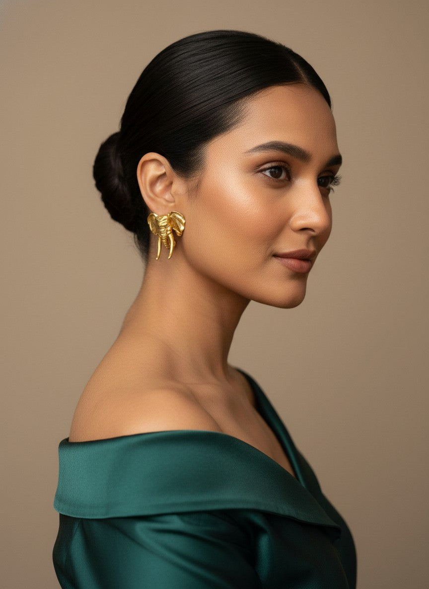 Gajraha Sculpted Studs