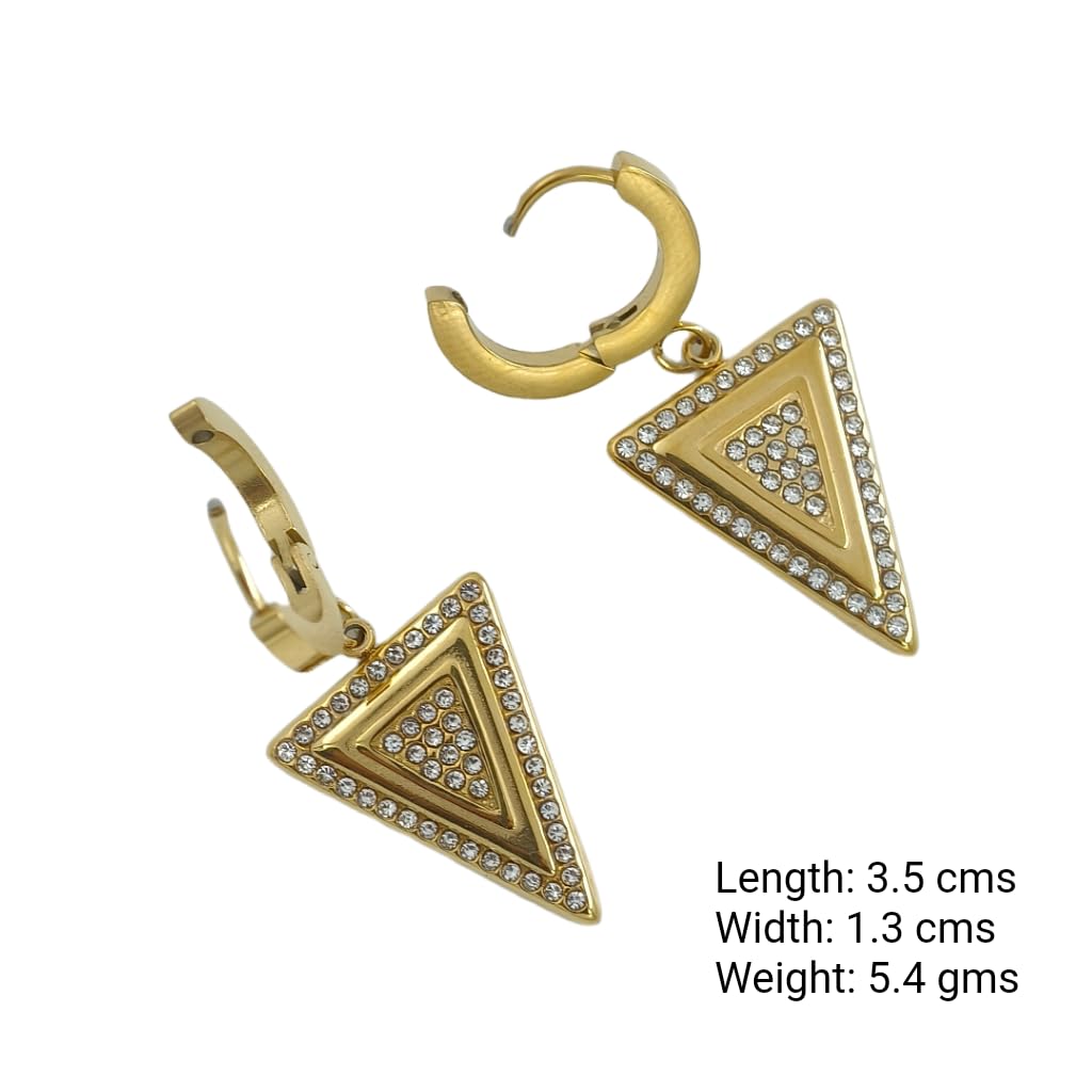 Power Prism Dangle Hoops