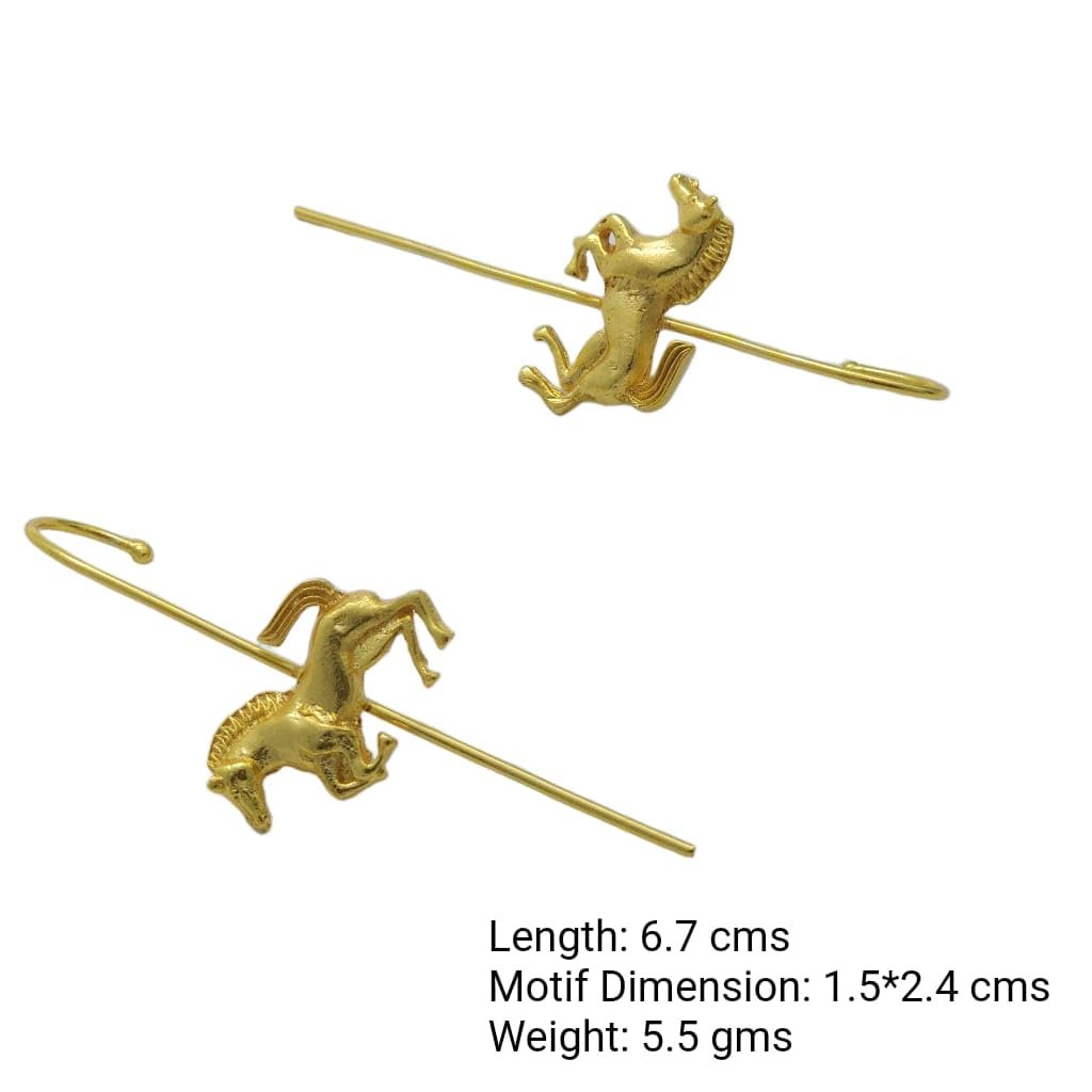 Ashwa Arise – Rearing Horse Needle Earcuffs