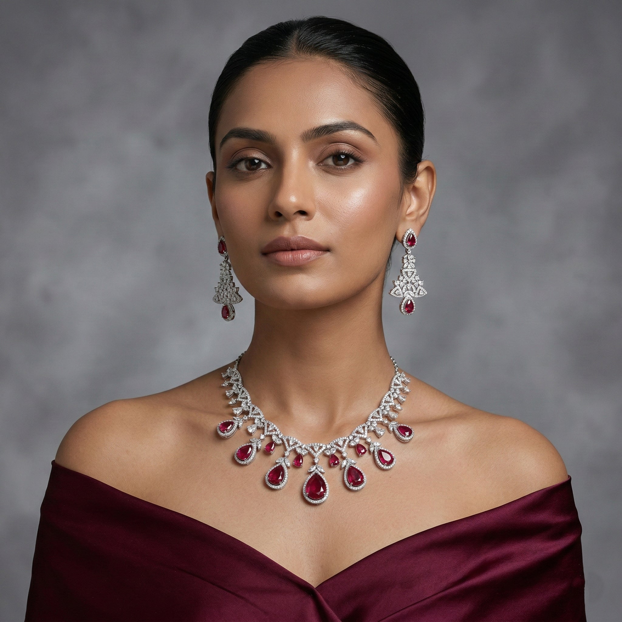 Majestic Vine Drop Necklace Set