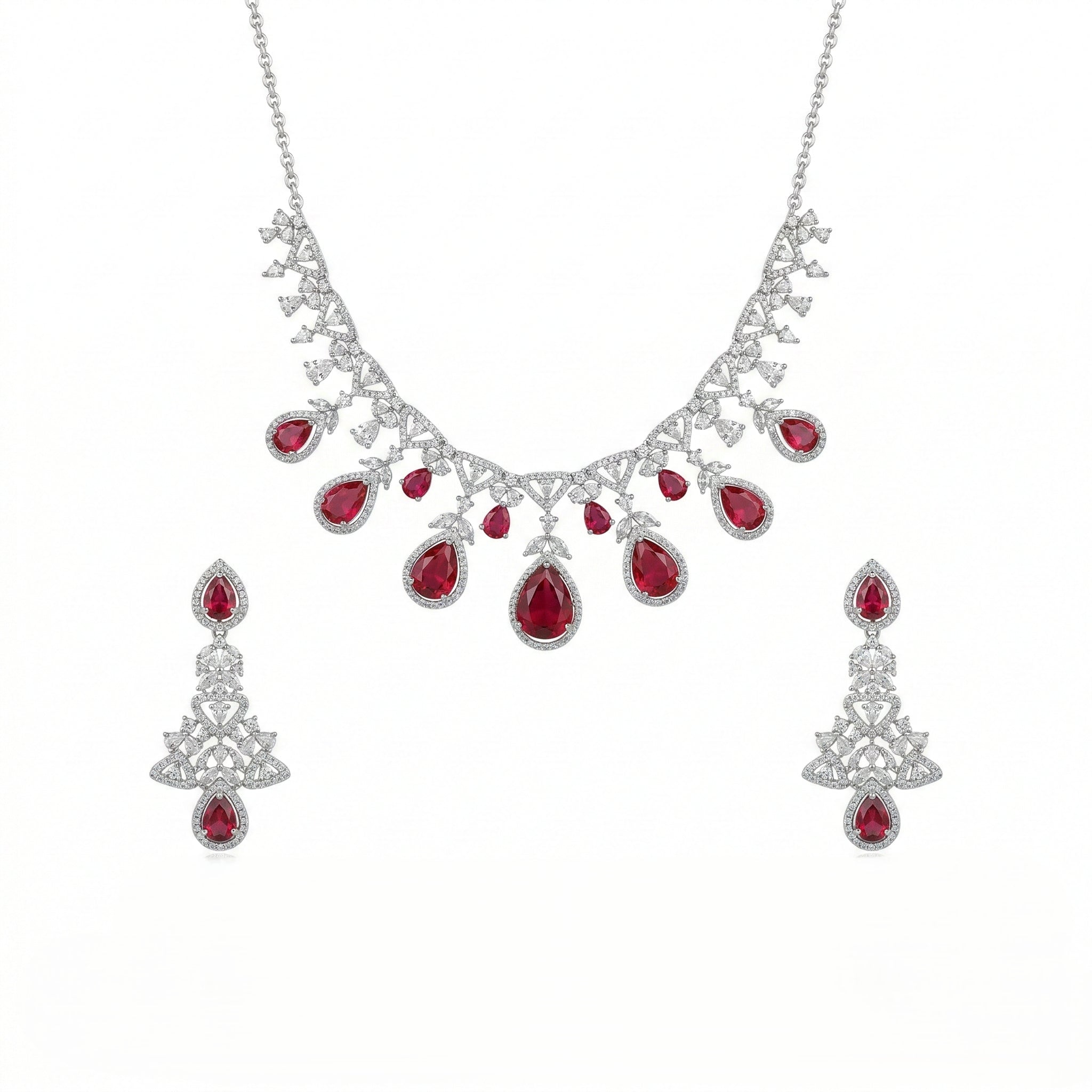 Majestic Vine Drop Necklace Set