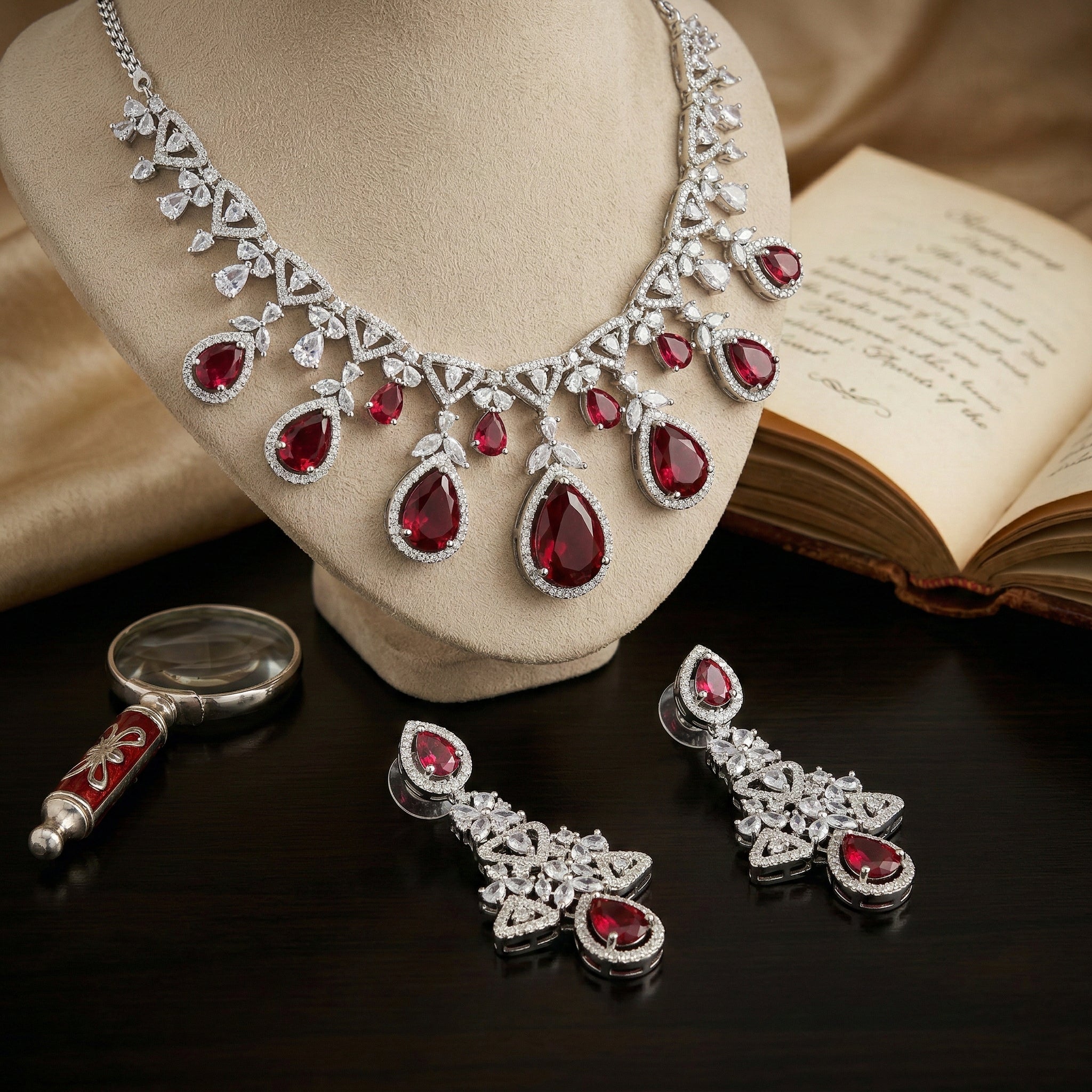 Majestic Vine Drop Necklace Set