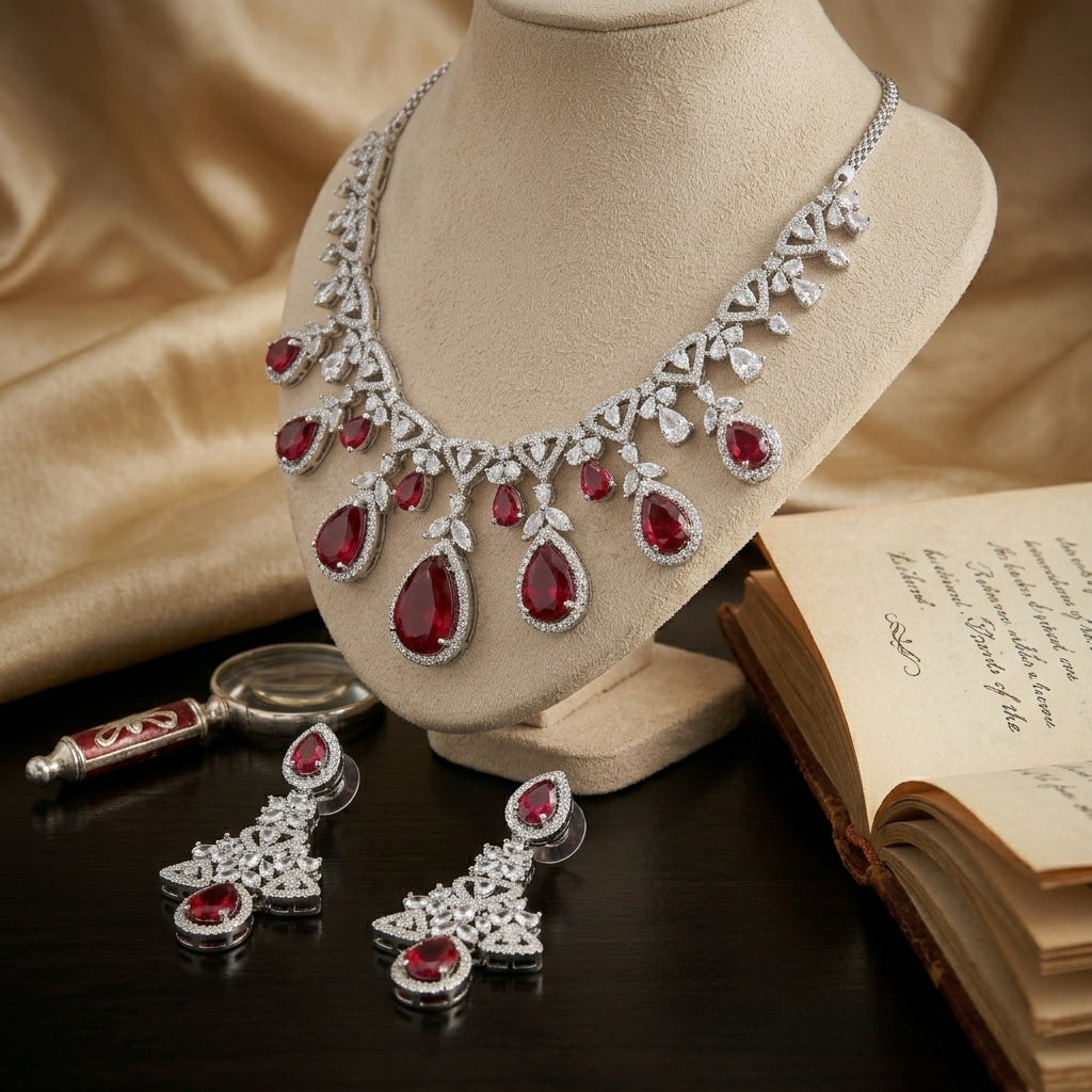 Majestic Vine Drop Necklace Set
