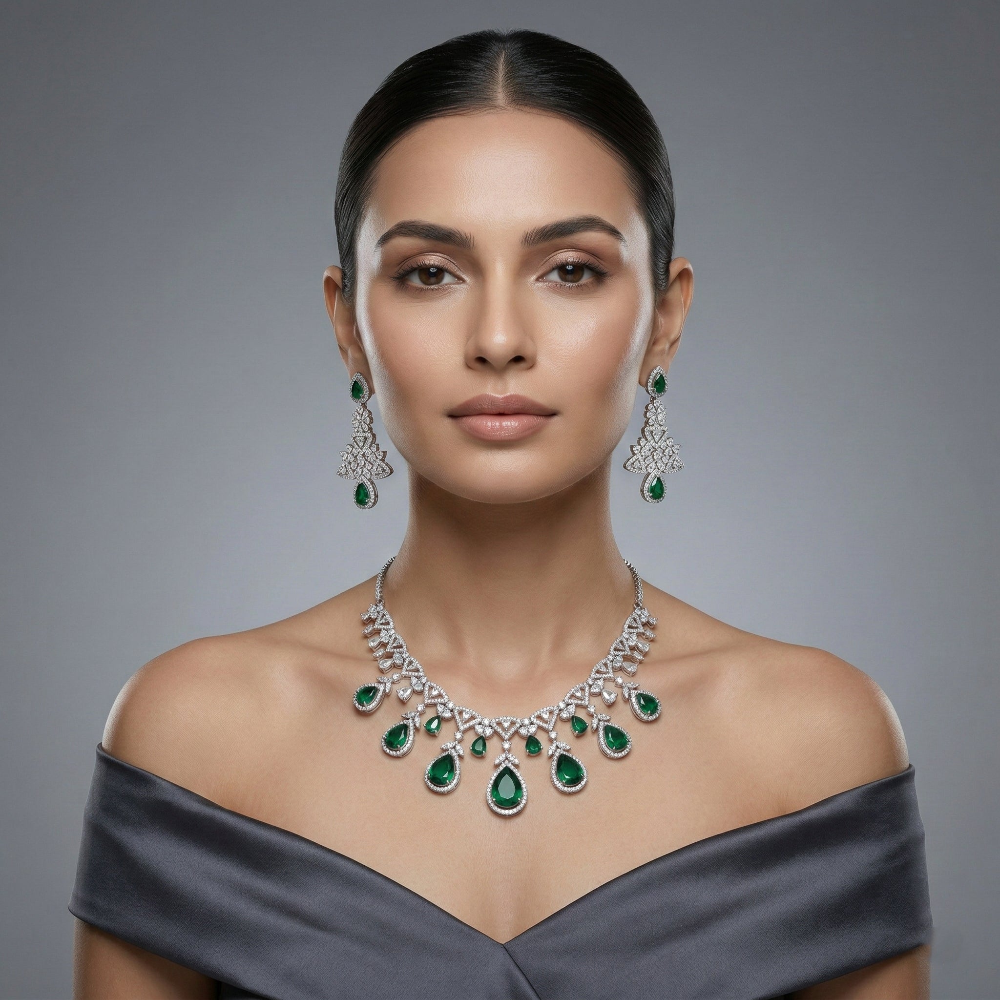 Majestic Vine Drop Necklace Set