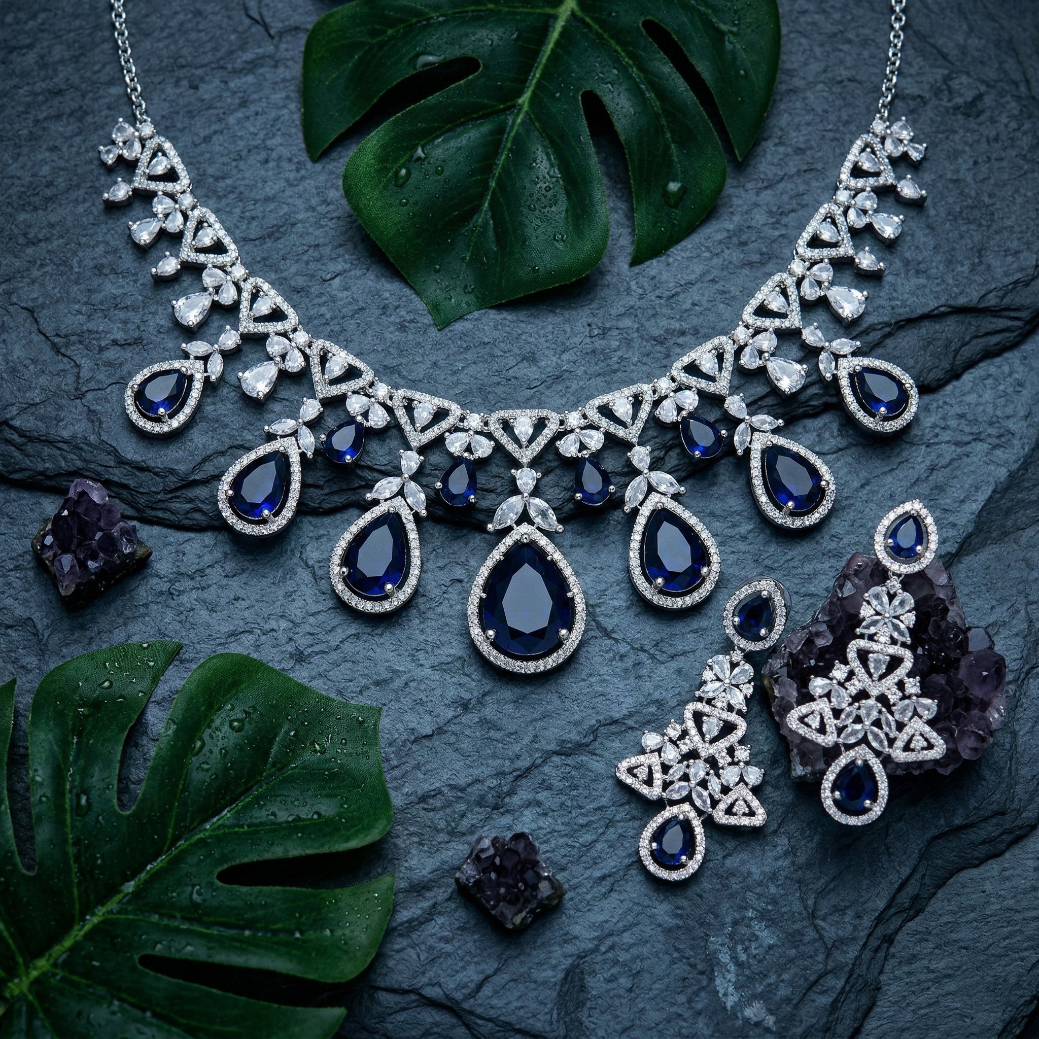 Majestic Vine Drop Necklace Set