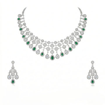 Celestial Lattice Grand Necklace Set