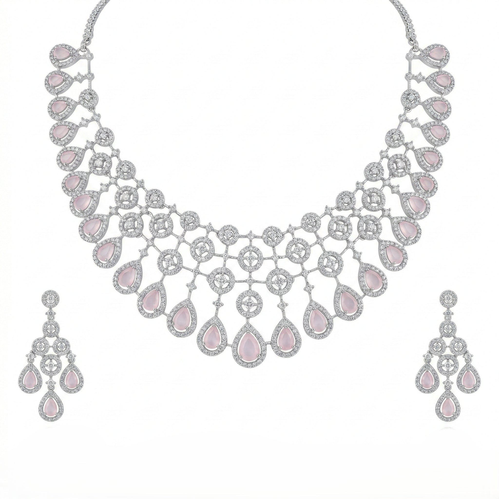 Celestial Lattice Grand Necklace Set