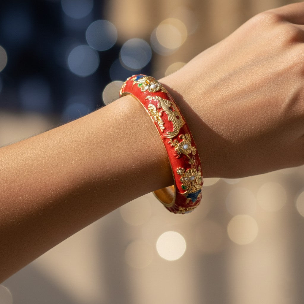Rangmukti Enamel Bangle (Size 2.4-2.8)