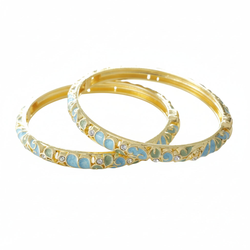 SwarnaArc Luxe Enamel Bangle (Size 2.2-2.6)