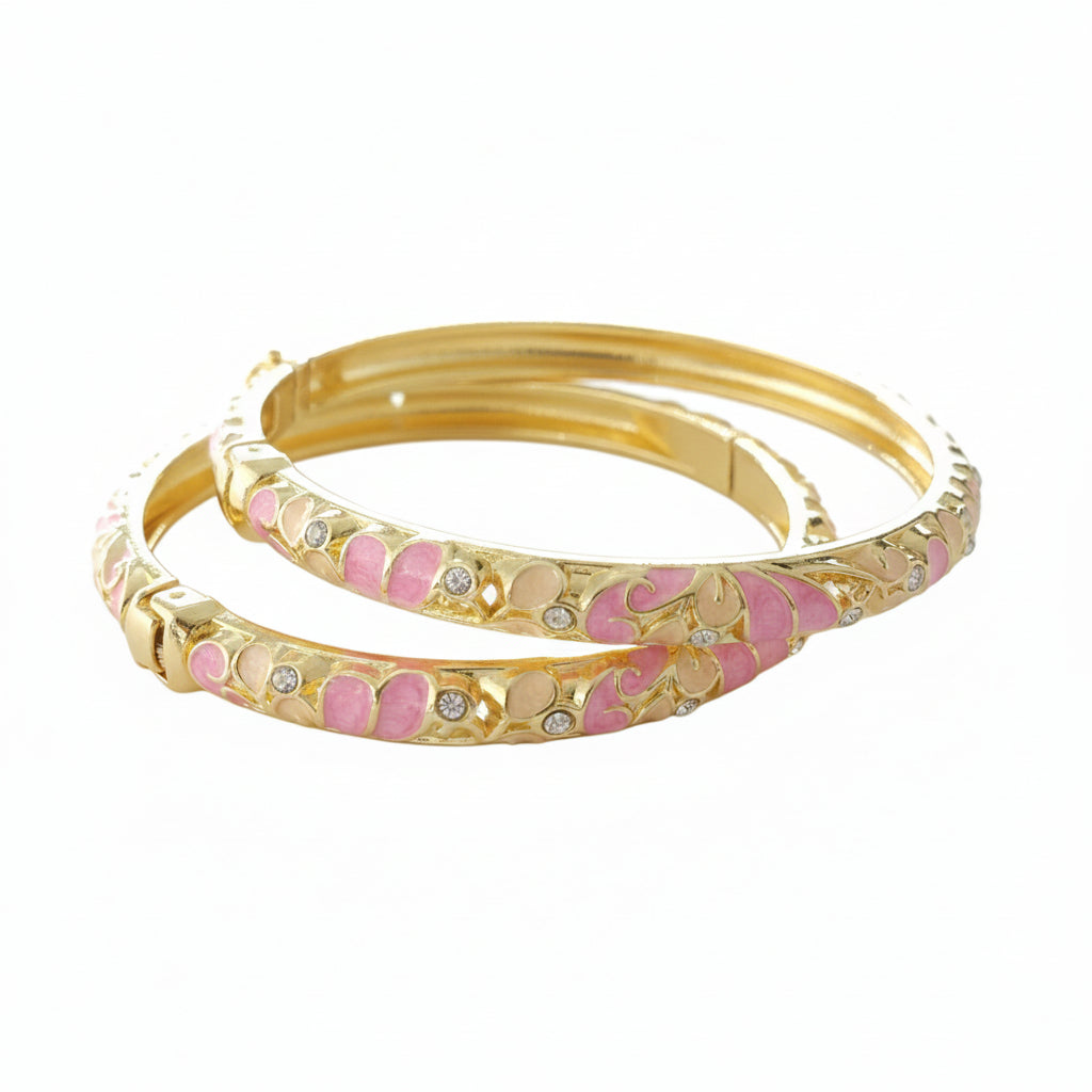 SwarnaArc Luxe Enamel Bangle (Size 2.2-2.6)