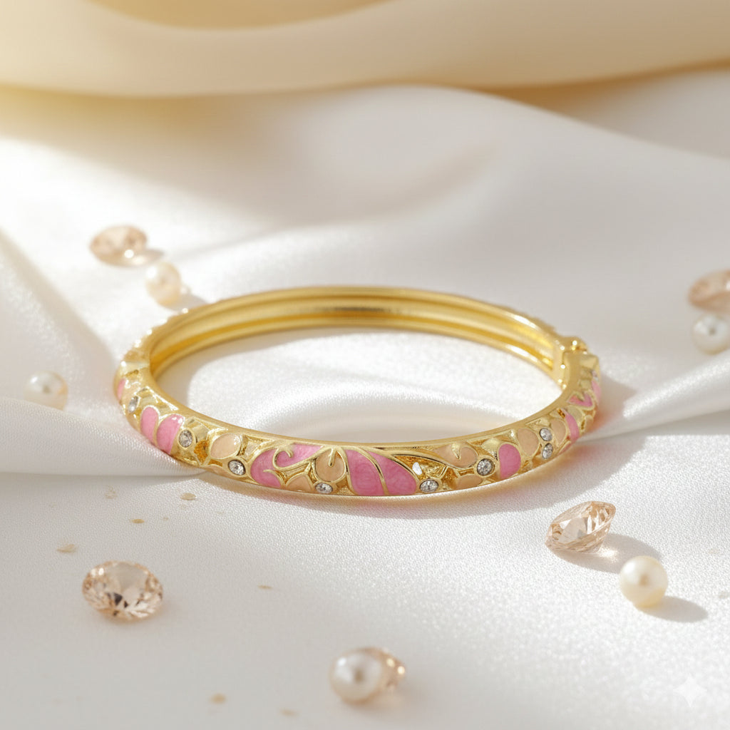 SwarnaArc Luxe Enamel Bangle (Size 2.2-2.6)