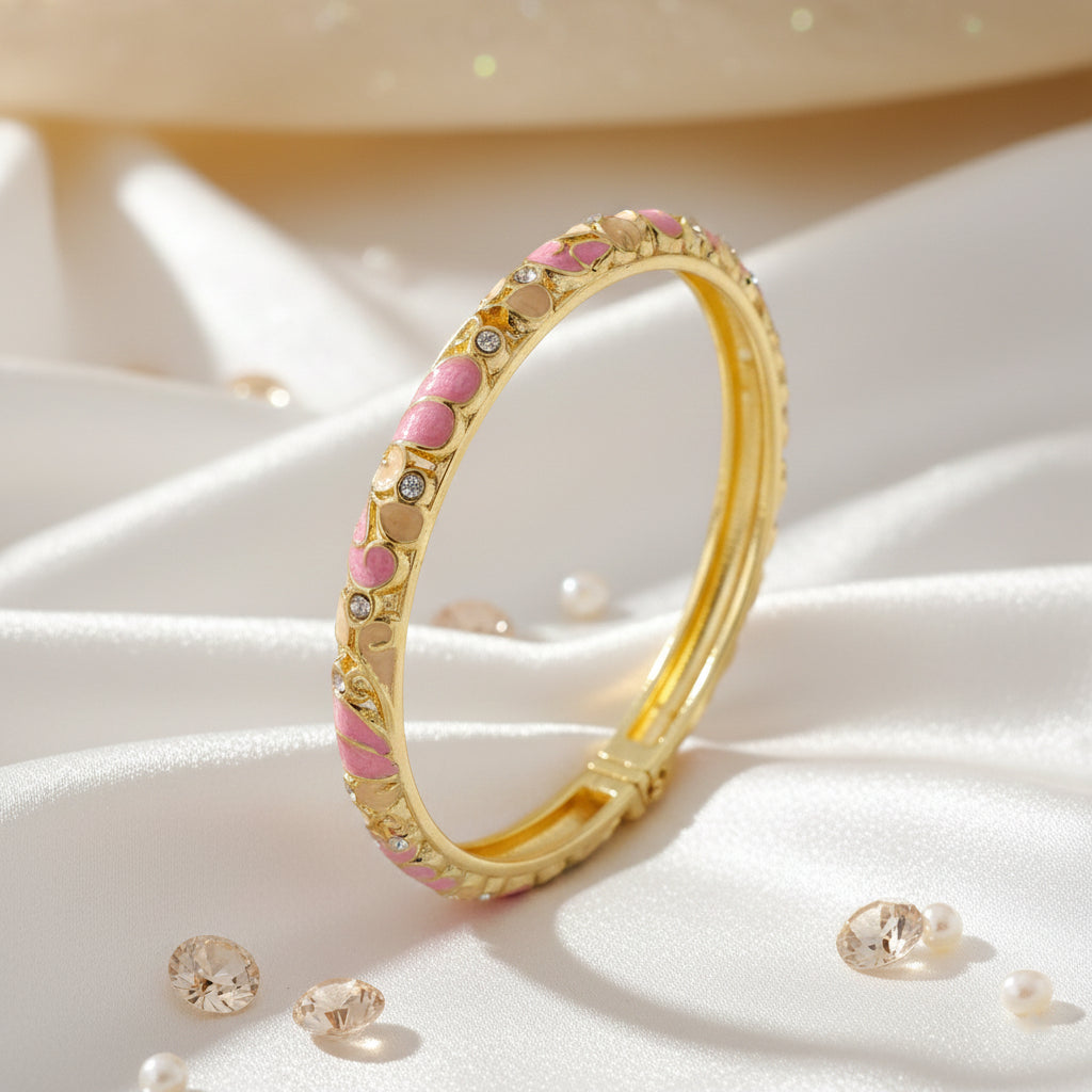 SwarnaArc Luxe Enamel Bangle (Size 2.2-2.6)