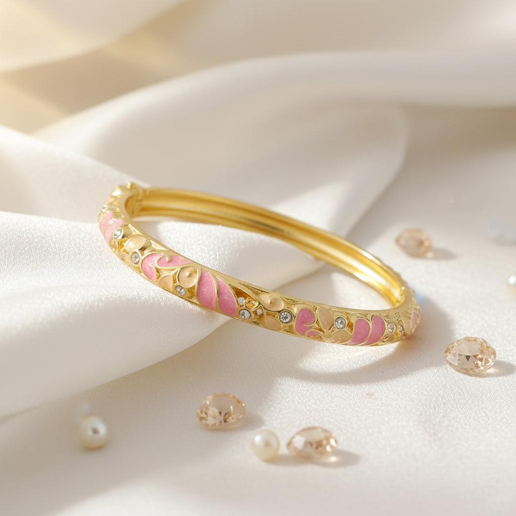 SwarnaArc Luxe Enamel Bangle (Size 2.2-2.6)