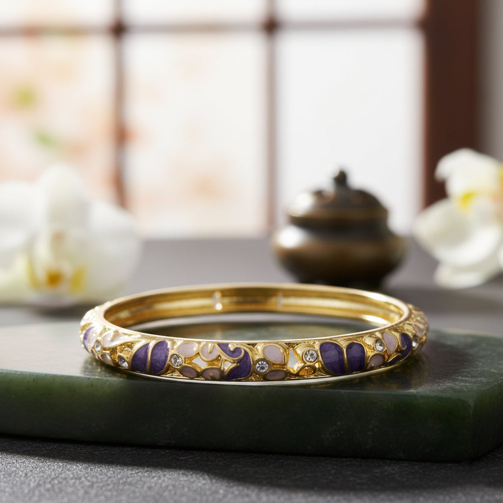 SwarnaArc Luxe Enamel Bangle (Size 2.2-2.6)