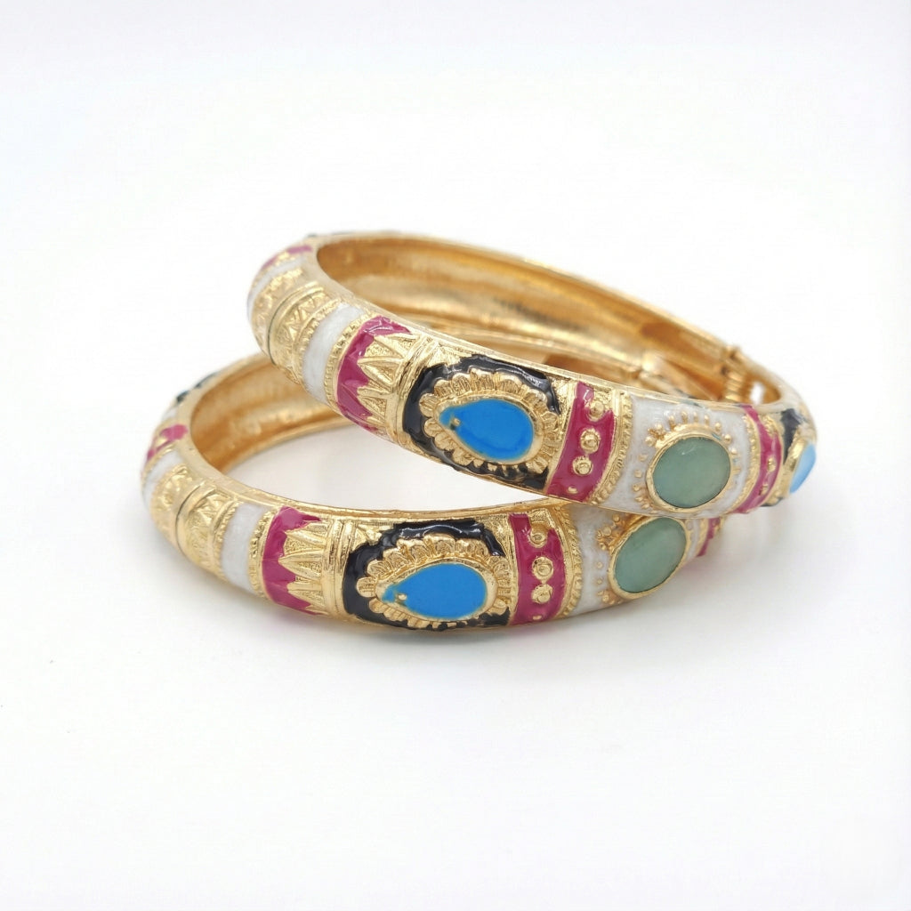 Kalakriti Enamel Glow Bangle (Size 2.4- 2.8)