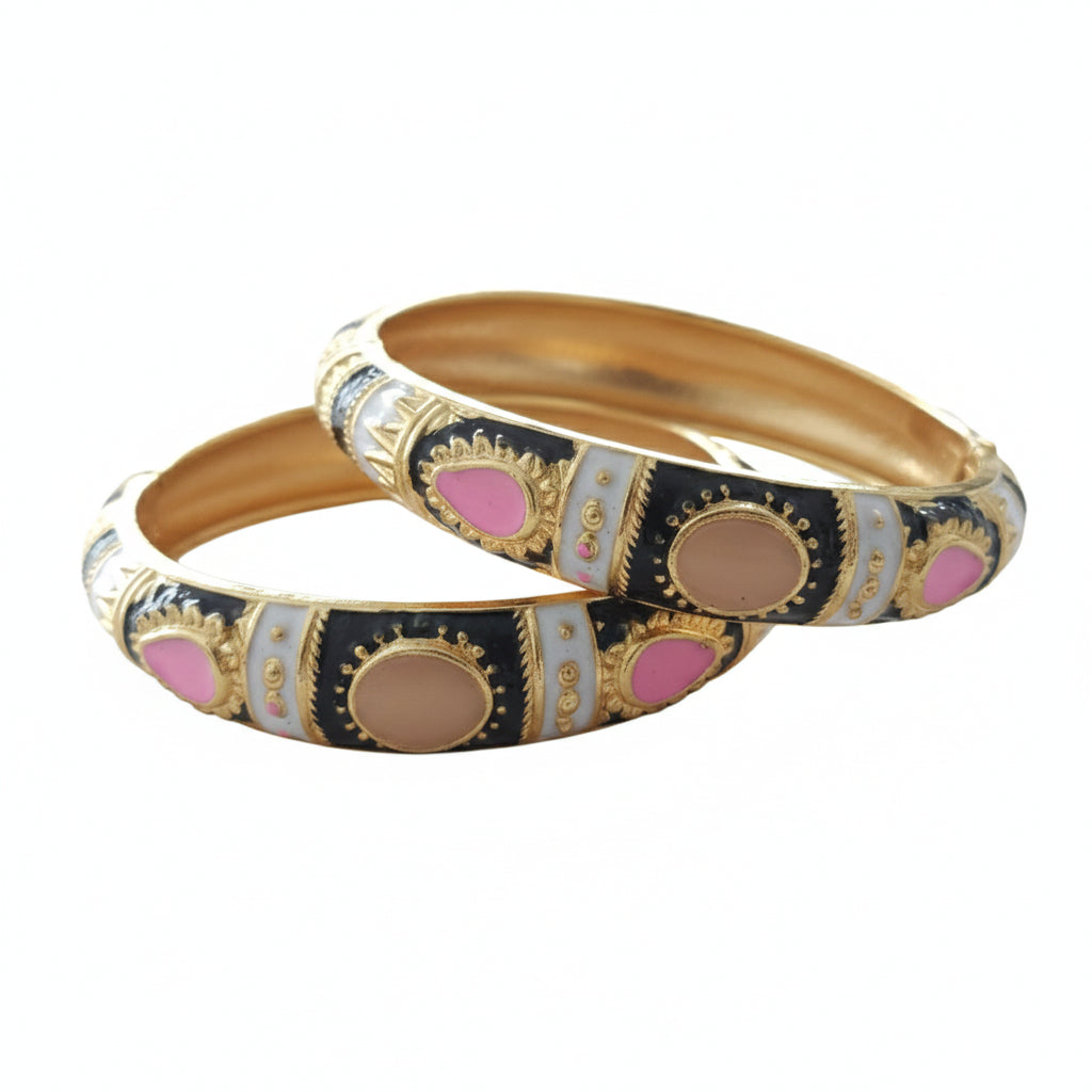 Kalakriti Enamel Glow Bangle (Size 2.4- 2.8)