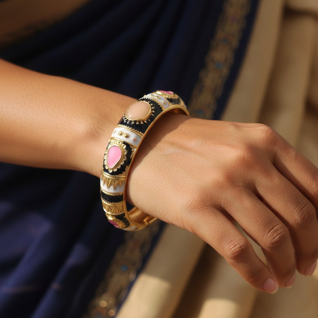 Kalakriti Enamel Glow Bangle (Size 2.4- 2.8)