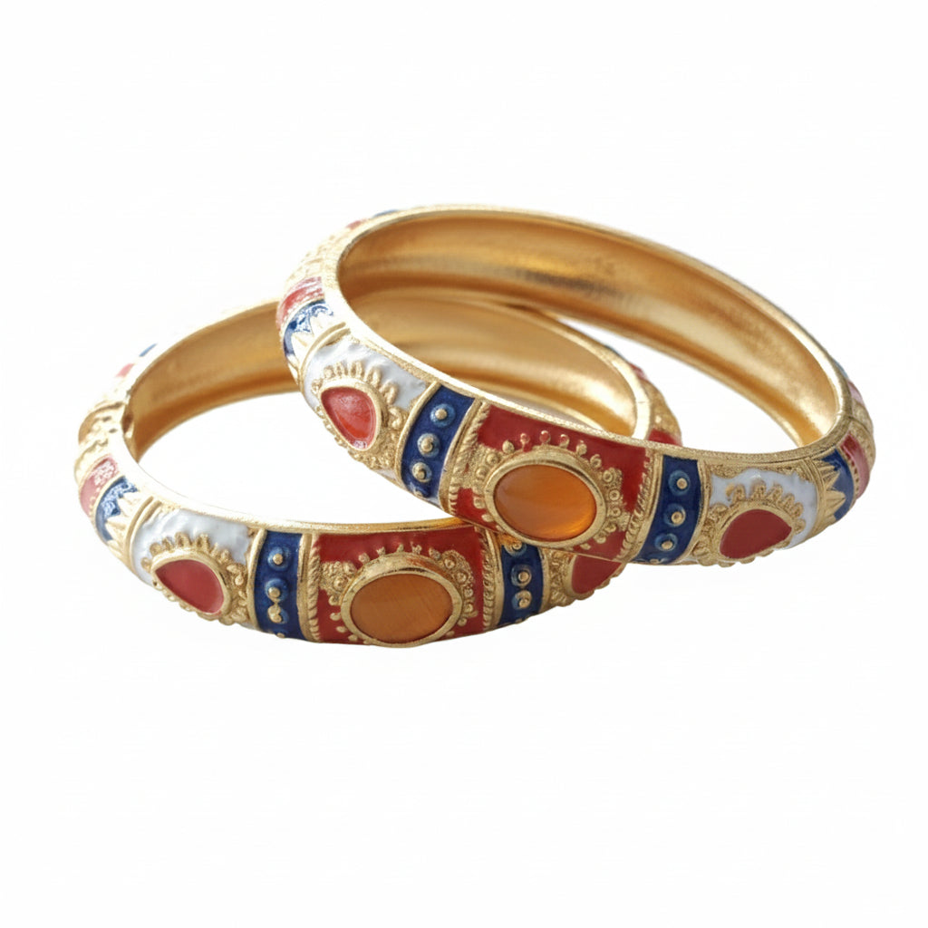 Kalakriti Enamel Glow Bangle (Size 2.4- 2.8)