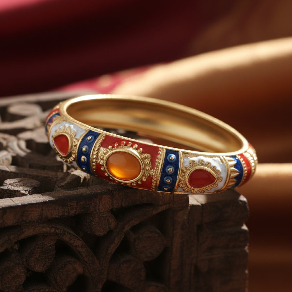 Kalakriti Enamel Glow Bangle (Size 2.4- 2.8)