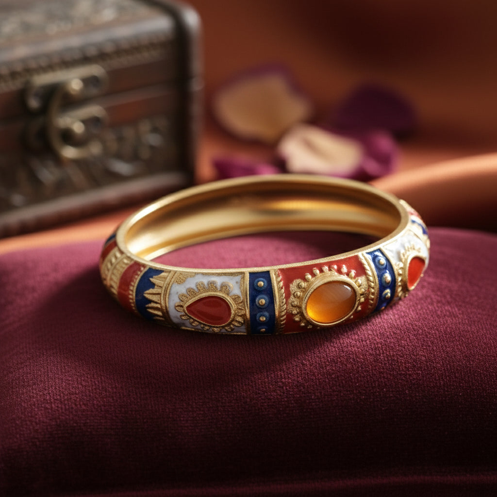 Kalakriti Enamel Glow Bangle (Size 2.4- 2.8)