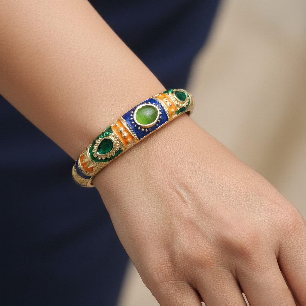 Kalakriti Enamel Glow Bangle (Size 2.4- 2.8)