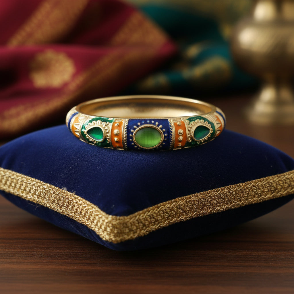 Kalakriti Enamel Glow Bangle (Size 2.4- 2.8)