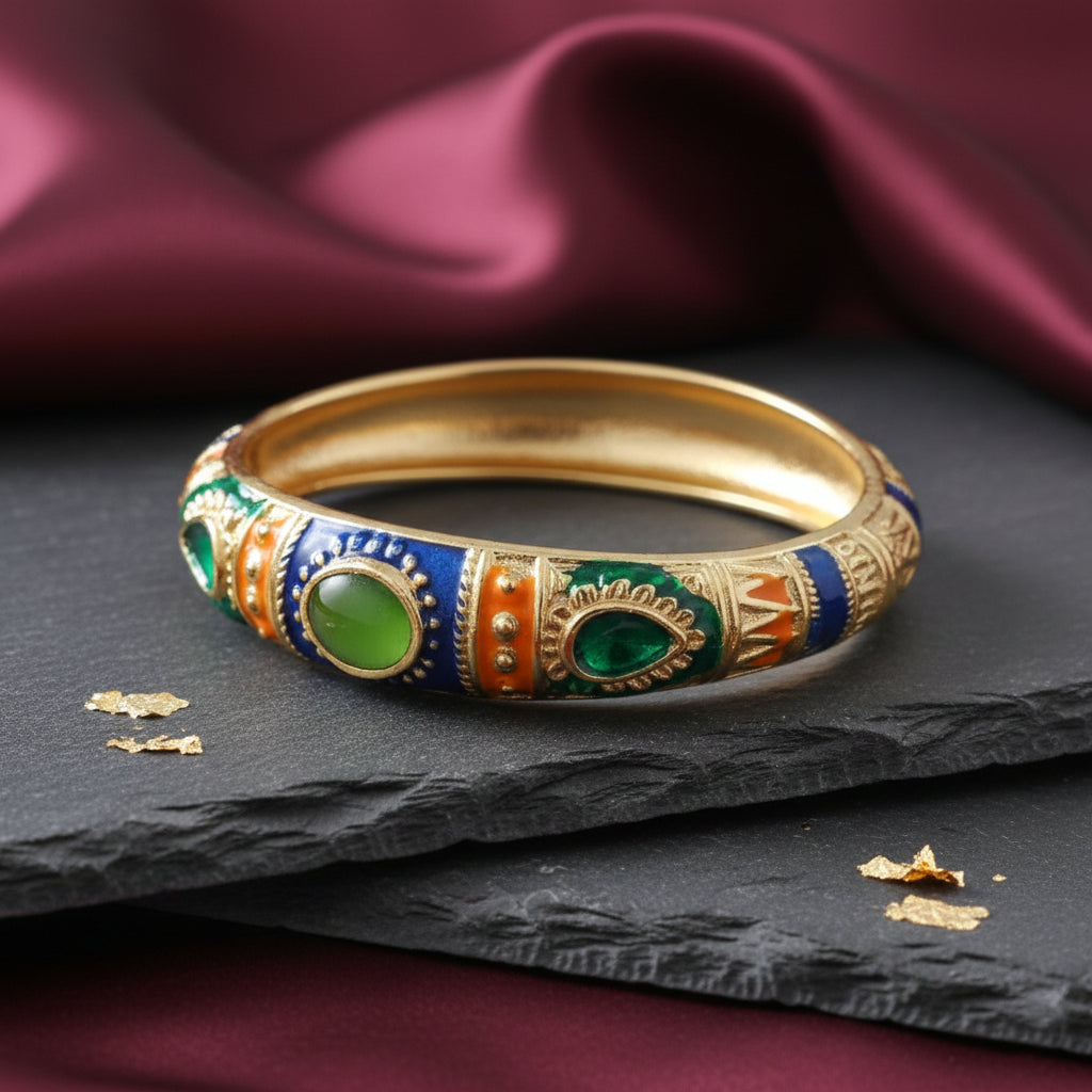 Kalakriti Enamel Glow Bangle (Size 2.4- 2.8)