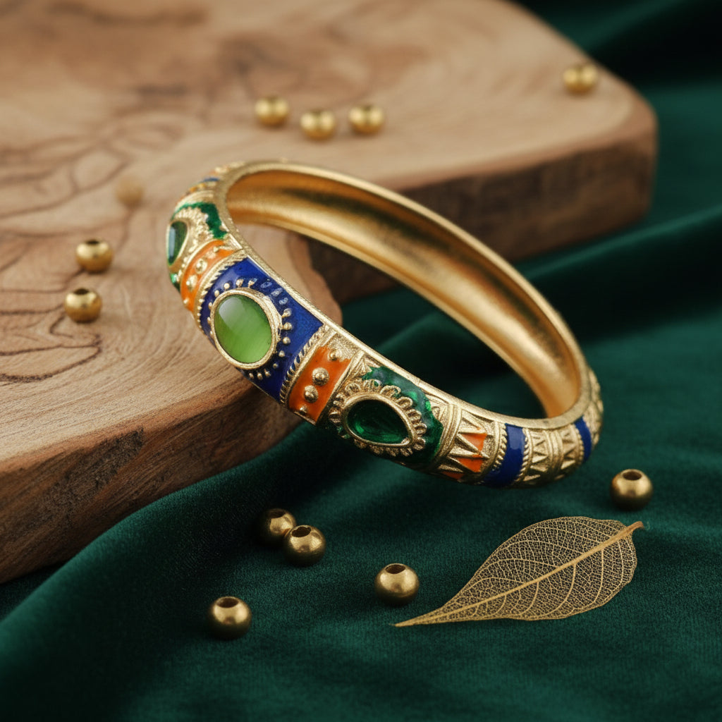 Kalakriti Enamel Glow Bangle (Size 2.4- 2.8)