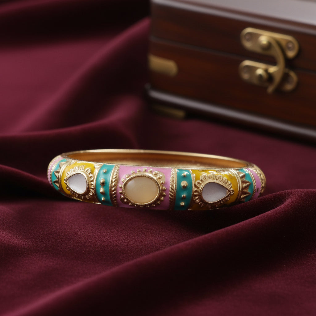 Kalakriti Enamel Glow Bangle (Size 2.4- 2.8)