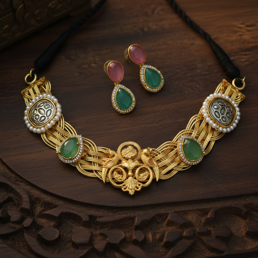Emerald Accent Heritage Choker
