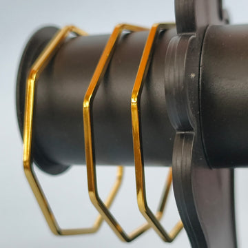 Geo Chic Hexa Bangles (Set of 3)