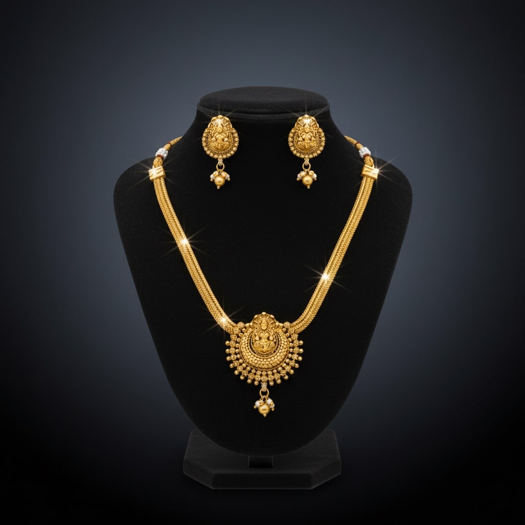 Gajalakshmi Heritage Temple Necklace Set