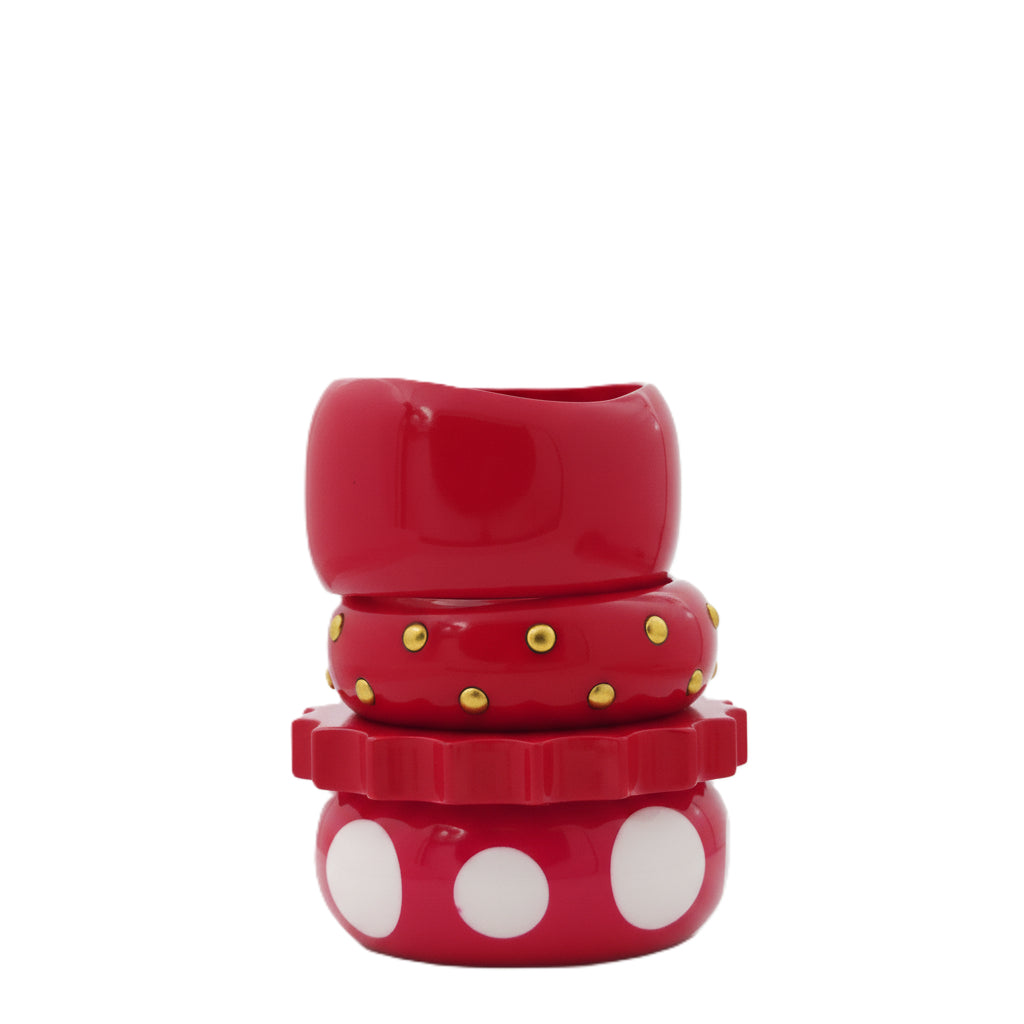 Pop Parade – Resin Bangle Stack (Set of 4) (Size 2.4-2.8)