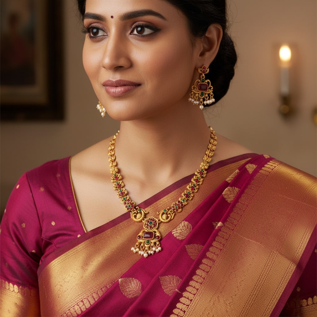 Padmashree Kundan Bloom Necklace Set
