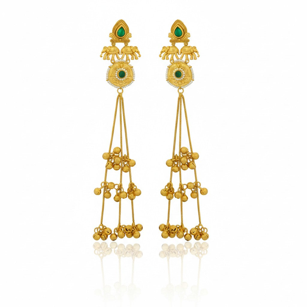 Devika Heritage Tassel Kashmiri Earring