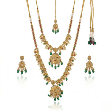 Maharani Temple Grand Statement Jewellery Set