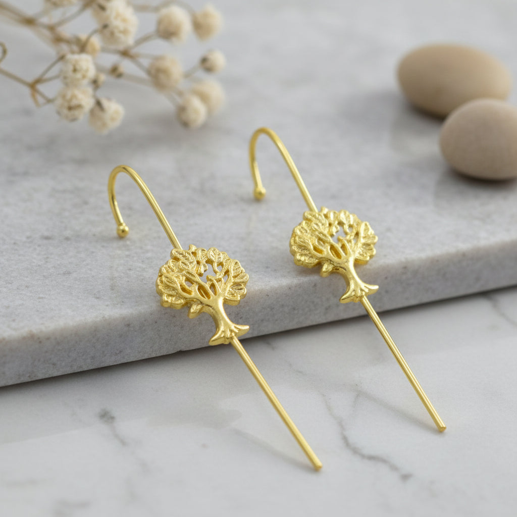 Vriksha Minimal Needle Earcuff