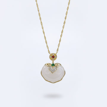 Moon Mist – Crystal Chalcedony Pendant Necklace