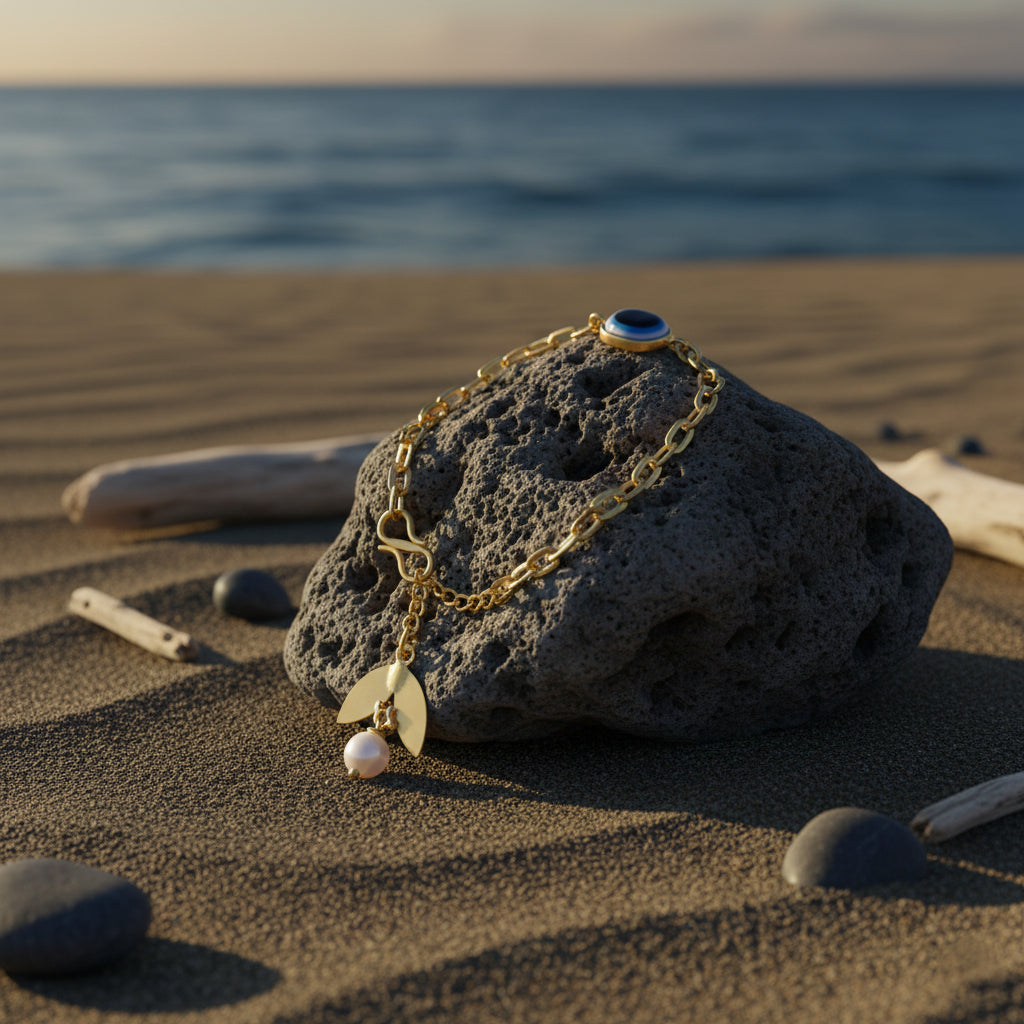 Nazar Nivaari – Evil Eye Link Chain Bracelet