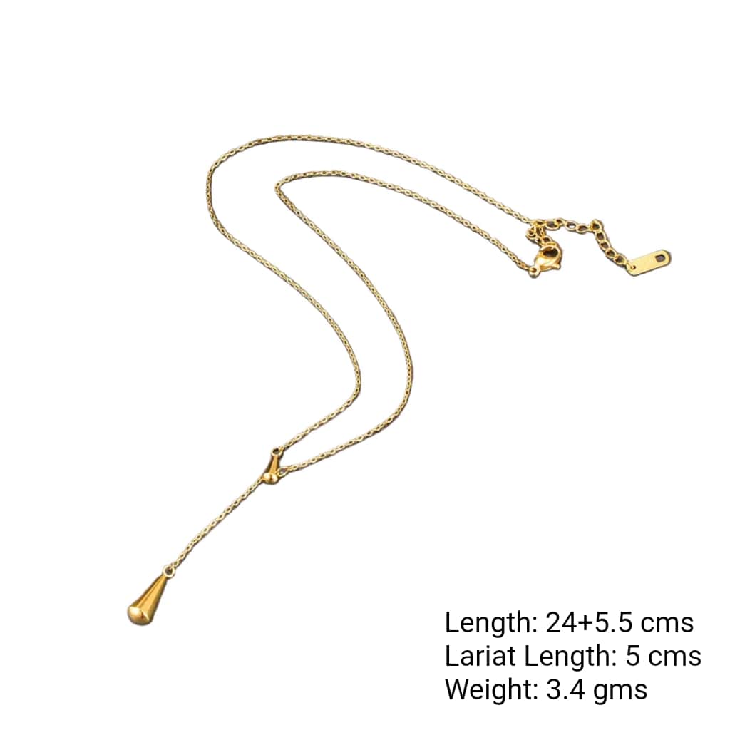 Liquid Gold Drop – Y Necklace